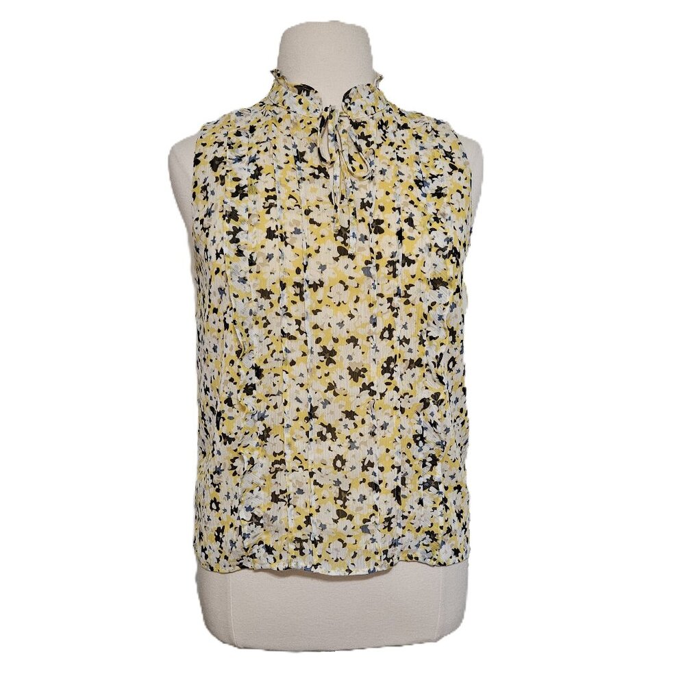 Ann Taylor tie neck sleeveless top